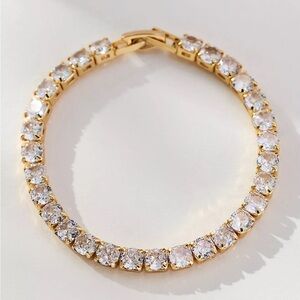 Anthropologie Circle Crystal Bracelet